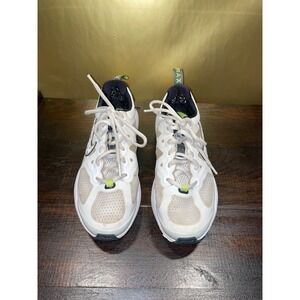 Nike Air Max Genome White Grey Volt Green Sneakers‎ Running Shoes Sz 7Y